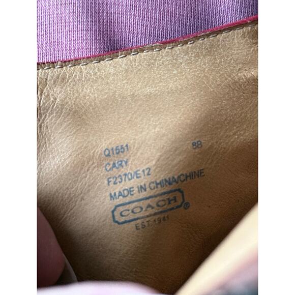 COACH cognac brown supple leather tassel zip front heeled ankle booties boots - Picture 10 of 11